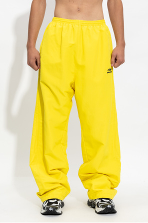 Yellow Track pants with logo Balenciaga SchaferandweinerShops Pakistan Mens Classic Mesh Shorts